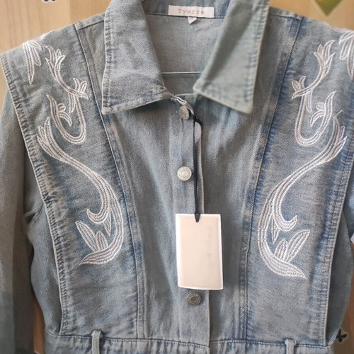 Denim dress with buttons new
