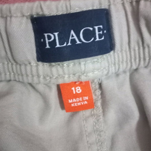Kids jeans set like new, beige and green