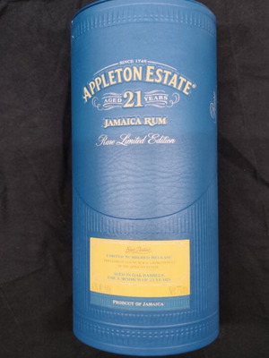 Appleton Estate 21 Years Jamaica Rum Paper Box with Metal Lid