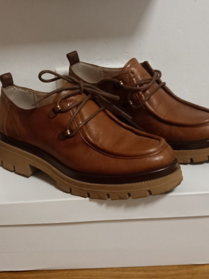Hispanitas Alison leather shoes, brown, size 37