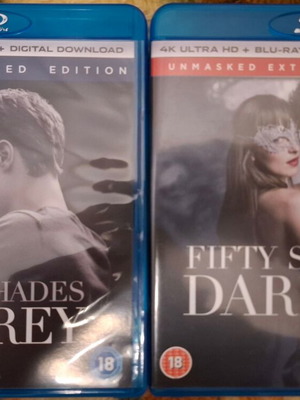 Fifty Shades of Grey και Fifty Shades Darker 4k Blu-ray σαν καινούργιο με ελληνικούς υπότιτλους