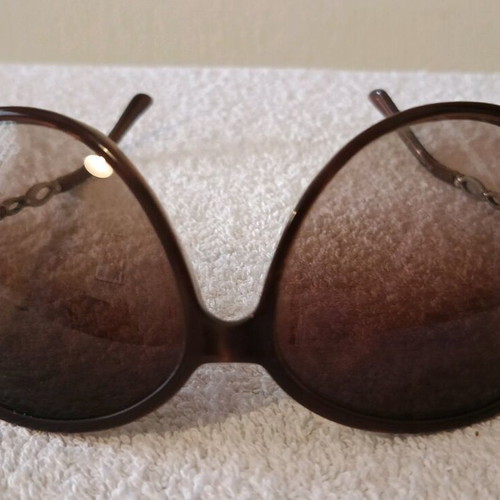 Bvlgari women's large brown sunglasses like new