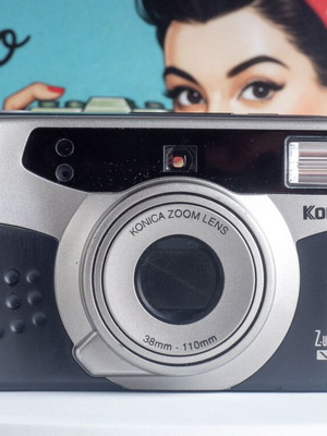 Konica Z-up 110 VP 35mm Film Camera used with 38-110mm Zoom Lens