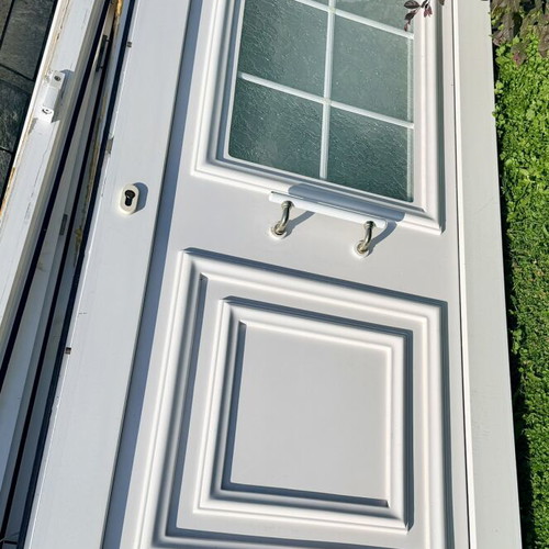 Plastic windows and exterior door set like new, 5 pieces
