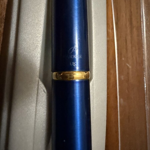 Vintage Parker Ballpoint Pen Blue & Gold like new