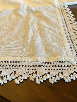 Tablecloth used 210x176cm