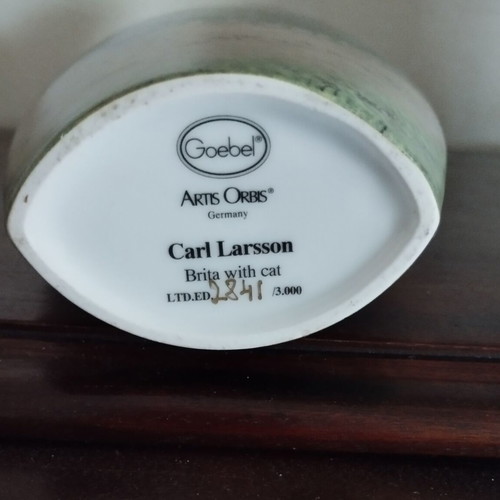 Carl Larsson porcelain vase like new, numbered limited edition