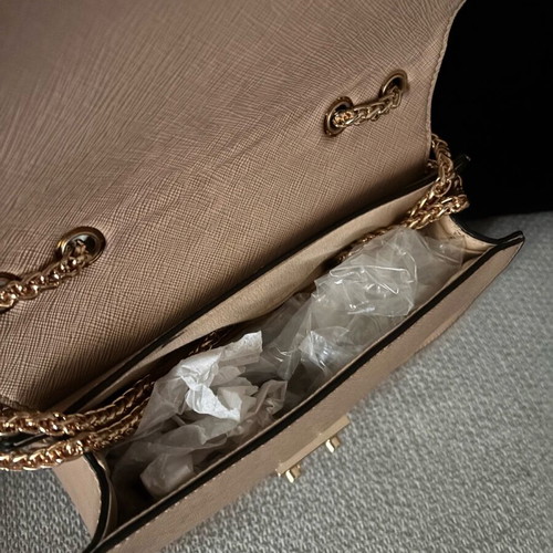 Women's brown shoulder bag new synthetic leather