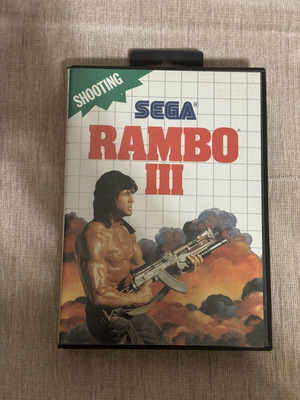 Rambo III Sega Master System game, complete