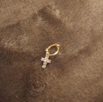 Silver 925 earring gold plated like new for 2nd or 3rd hole