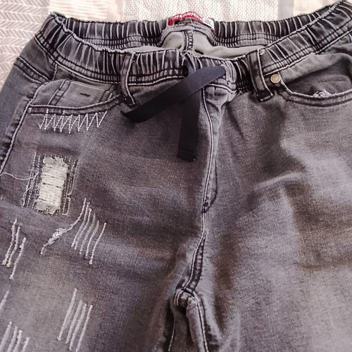 Energiers Boys' Shorts Size 14 Used Black with Rips