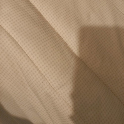Prenatal baby blanket used, beige