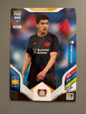 Ibrahim Maza Bayer Leverkusen BLE11 Panini FIFA Adrenalyn 365 card used 2025-26