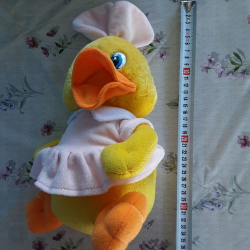 Plush duck used