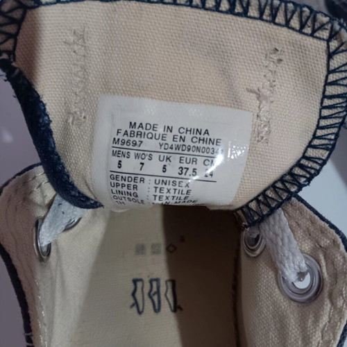 Converse All Star sneakers like new, blue, size 37.5