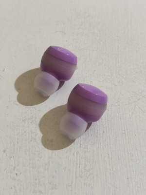 Music Sound Flow wireless earbuds like new, purple, without case