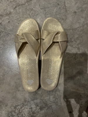 Fornarina gold sandals size 39, new