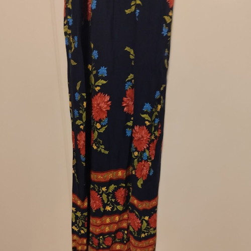 Summer dress used, large, long with cross back and elastic under bust