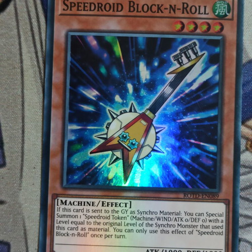 Speedroid Block-n-Roll Super Rare κάρτα Yu-Gi-Oh!