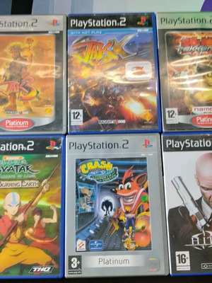 Playstation 2 games used, bundle with Crash, Hitman, Jak, Avatar