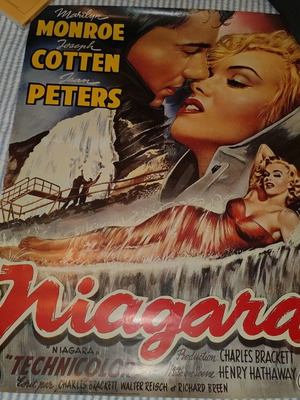 Niagara movie poster used, 1953, Marilyn Monroe