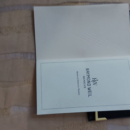 RW Raymond Weil wallet new with box and watch papers