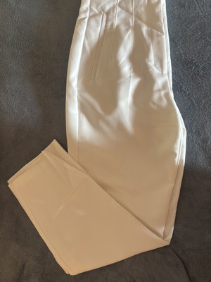 White fabric pants, Zara, size Small