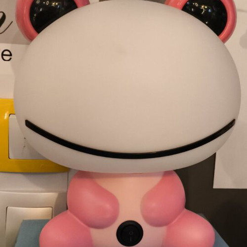 Table lamp pink frog children's new 25cm
