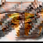 Кафява кожена мини чанта Diesel употребявана