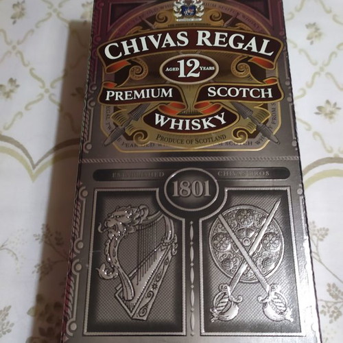 Chivas Regal 12 Collectible Cardboard Box used