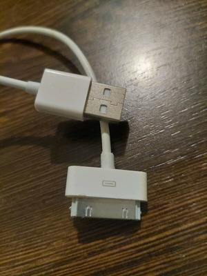 USB charging and data transfer cable with 30-pin connection used