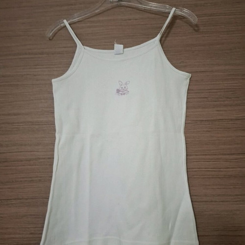 Girls' undershirts used, 2 pieces, 100% cotton