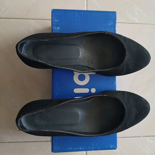Sabino women's suede shoes used, size 37, black ballerinas