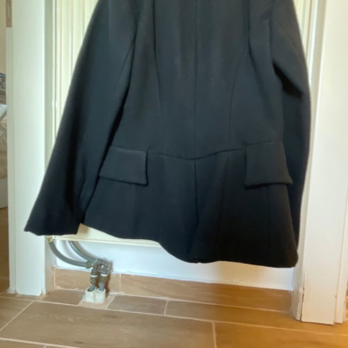 Guess women's coat large used, black wool blend