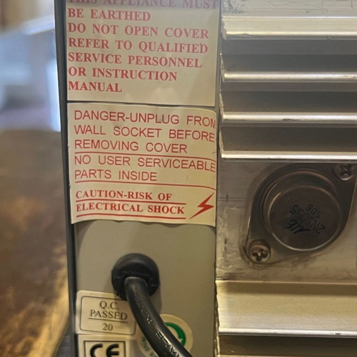 Sorex RPS1220 regulated DC power supply used