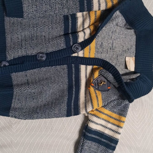 Boys' set with shirt, pants and cardigan like new