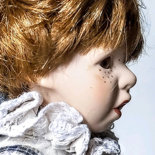 Porcelain doll boy vintage used