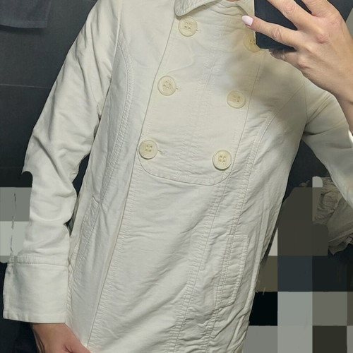 Jacket white, like new, size L