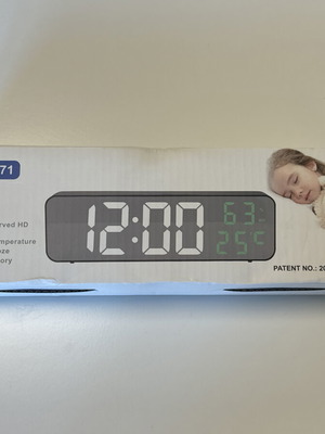 Digital large LED clock DCX-671 new with humidity and temperature display