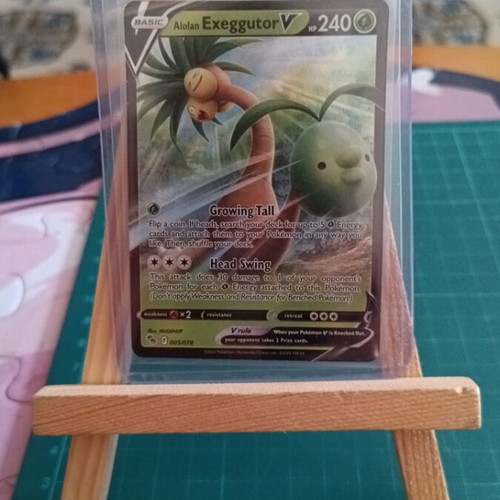 Pokemon Alolan Exeggutor V #005/078 Ultra Rare Holo Card new