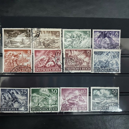 Lot of 12 Third Reich stamps like new
