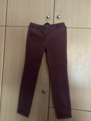 Burgundy trousers new, size XS, elegant fit