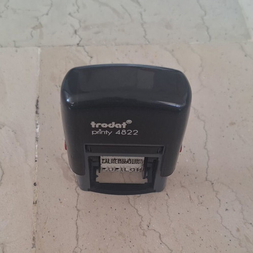 Trodat Printy 4822 Stamp "ΕΞΩΦΛΗΘΗ" like new