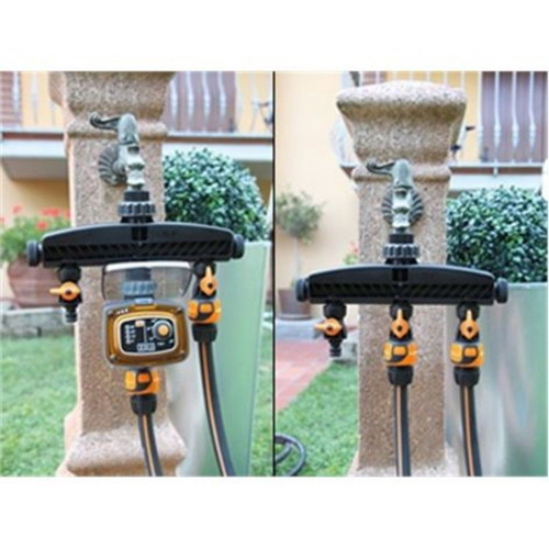 Multiple faucet splitter new with 5 outlets and 3 adjustable valves