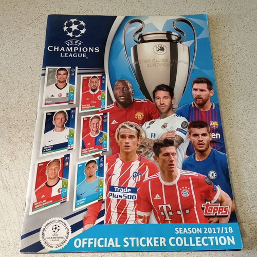 Champions League 2017 sticker album like new, empty