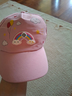 Girl's pink cap used, age 5-8