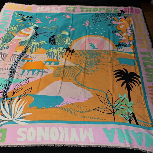 Wild Country foulard scarf new, multicolored, 130x130 cm