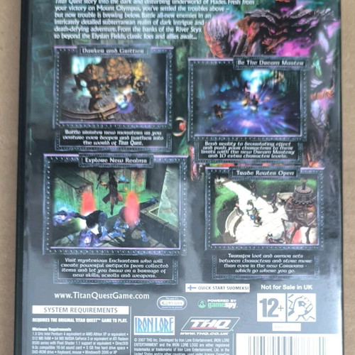 Titan Quest Immortal Throne PC DVD-ROM like new