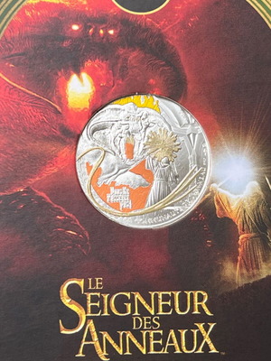Lord of the Rings silver coins new, set of 3, 25th anniversary