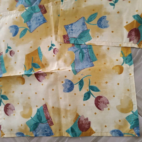 Cotton kitchen cloths set of 3, one 43x43 cm, new